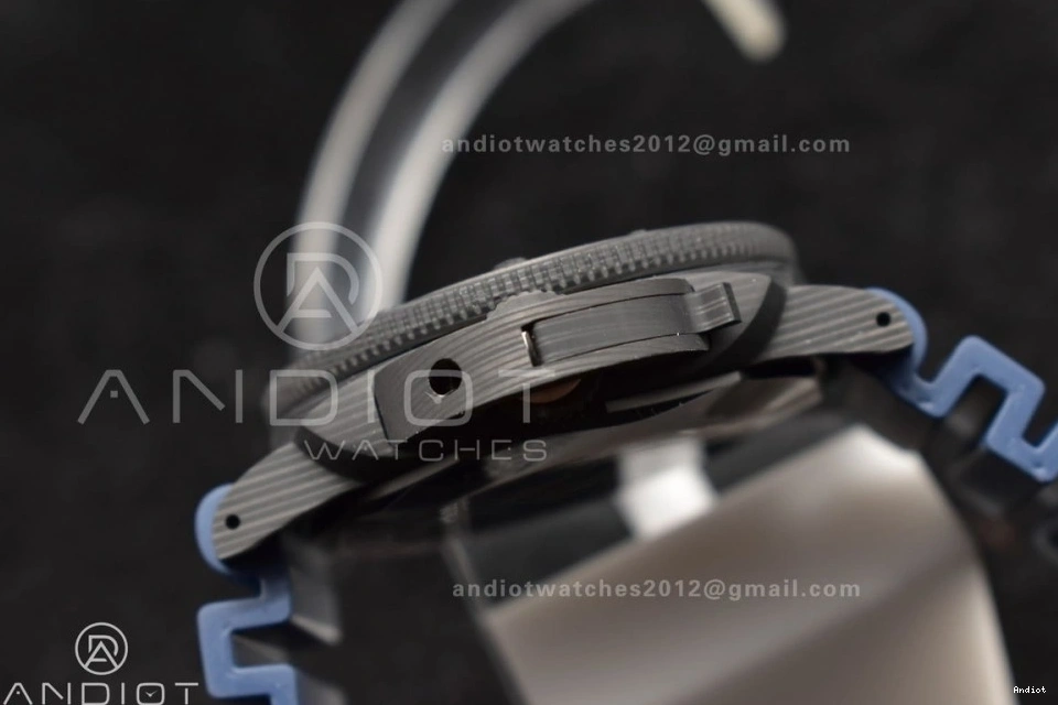 Blue Blue SBF Dial P900 Rubber Best on Carbotech W Strap 1:1 Edition PAM1232 0406